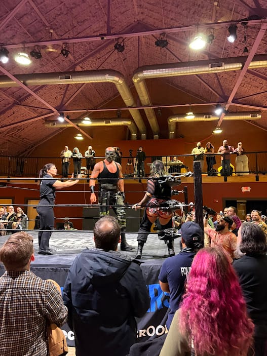 photo of Krule vs. Gabby Forza match at Beyond Wrestling's January 2026 show in Somerville MA
